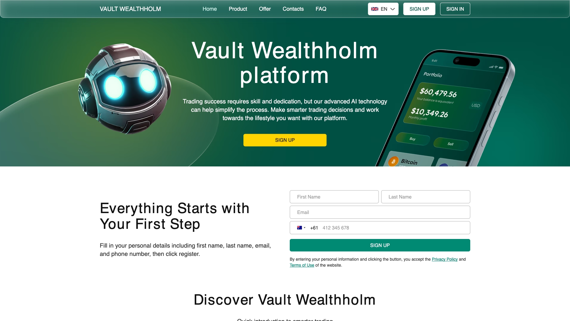 Vault-wealthholm.com Review: What Our Investigation Found